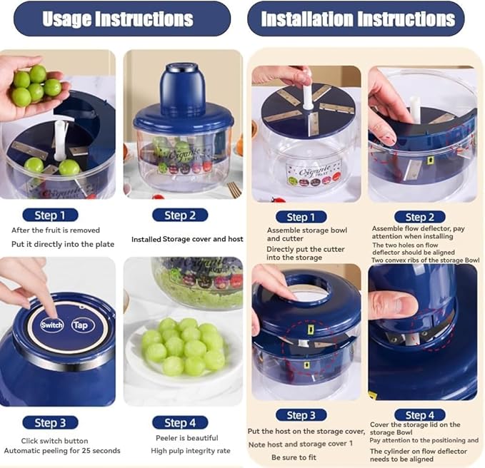 Automatic Small Rechargable Fruit Peeler Machine